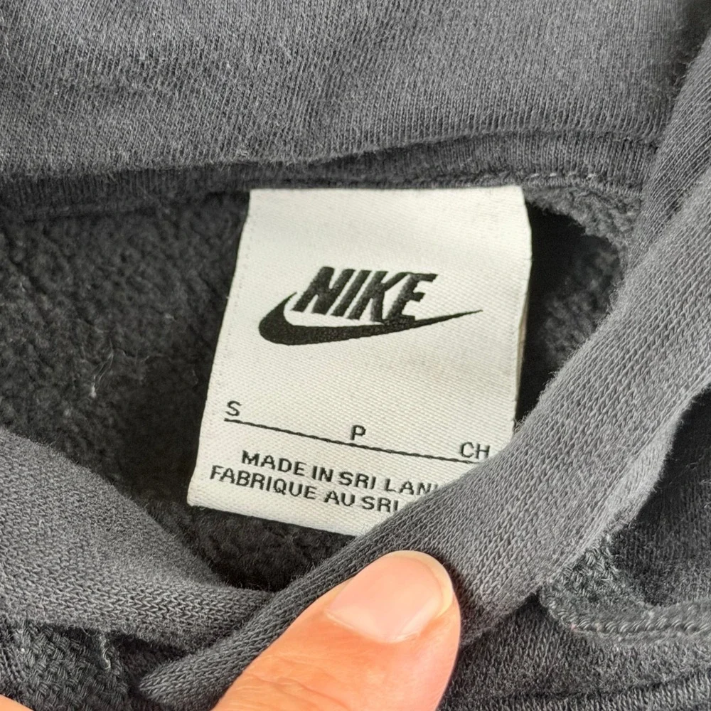 Nike Sportswear Club Fleece Mens Black Pullover Hoodie Small Futura Logo